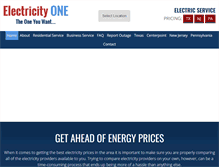 Tablet Screenshot of electricityone.com